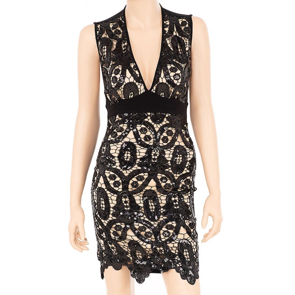 Crochet Design Sequin Dress